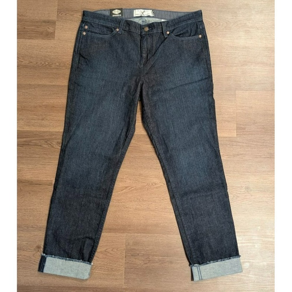 Smith + Rogue Women's No.72 Mid Rise Skinny Jeans 33x28 Dark Wash Stretch NWT